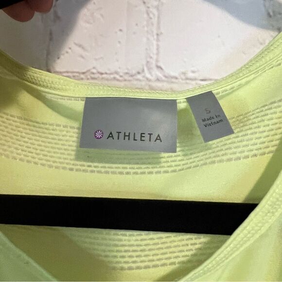 Athleta Green Stripe Kettlebella Athletic Tank Top size small - Picture 6 of 8